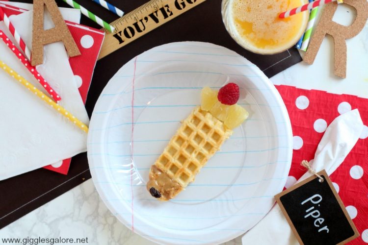 Back to School Breakfast Notebook Paper Plates Giggles Galore