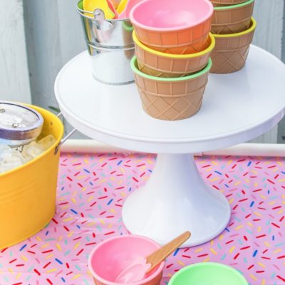 Easy Vintage Inspired Ice Cream Party