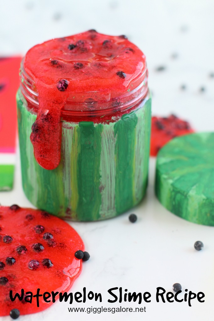DIY Watermelon Slime Recipe Idea by Mariah Leeson 