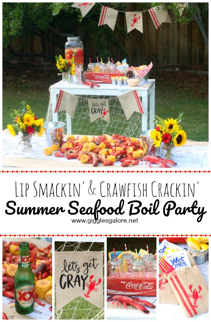 Crawfish Boil Party Decorations, Lobster Boil Party Ideas