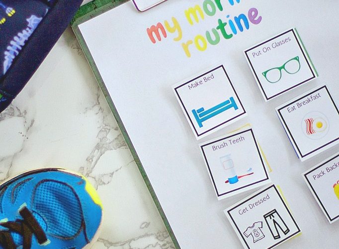 My morning routine checklist with graphics 1