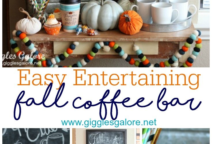 Easy entertaining fall coffee bar giggles galore