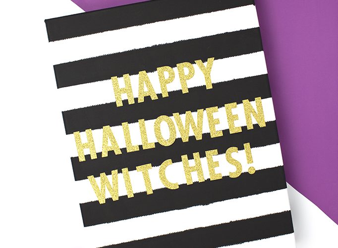 Striped halloween canvas 15
