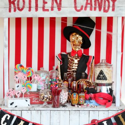 Halloween CarnEVIL Rotten Candy Stand