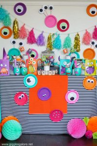 Colorful monster mash party