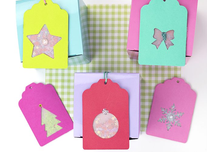 Confetti christmas tags 13