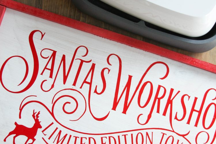 Everyday party magazine santas workshop sign diy 17