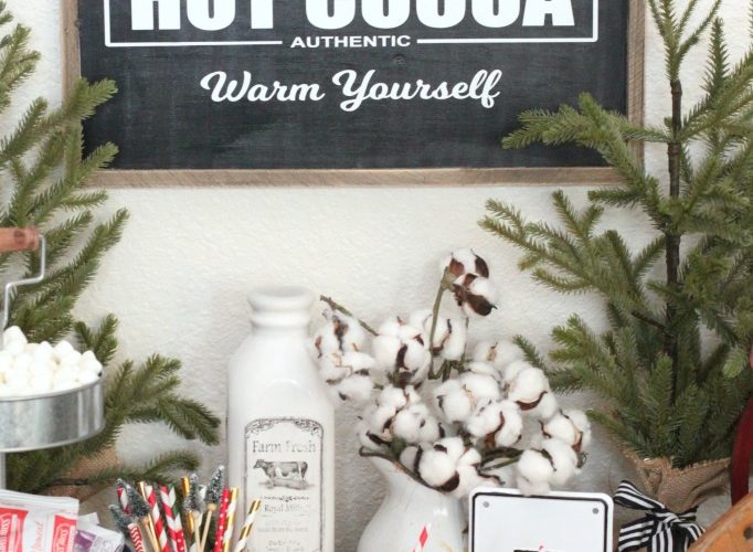 Diy hot cocoa sign