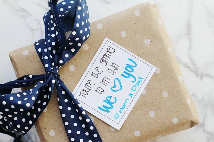 Hanukkah gift tag stickers