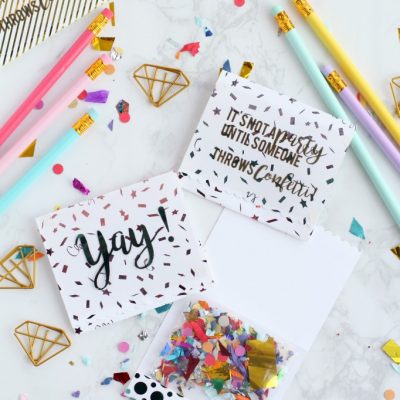 DIY Confetti Favors with Fancy Foils
