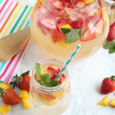 Mango Strawberry Sparkling Lemonade