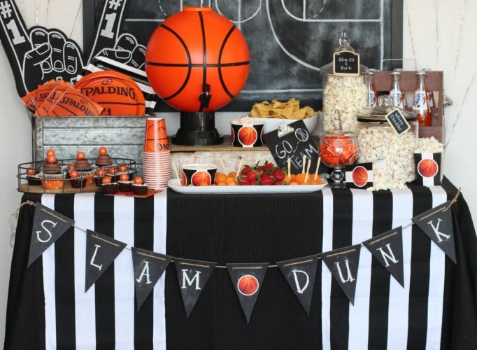 March madness basketball party