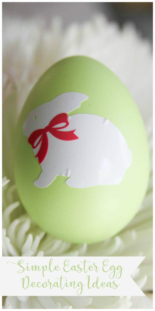 Simple Easter Egg Decorating Ideas #Easter #Vinyl #EasterEggs