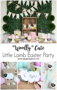 Woolly cute little lamb easter party