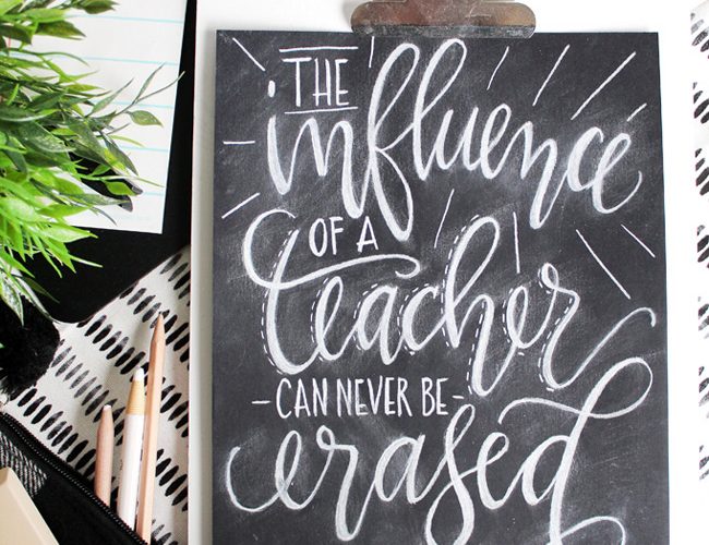 Teacher Appreciation Influence Art Print