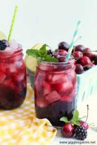 Blackberry tart cherry lemonade drink recipe