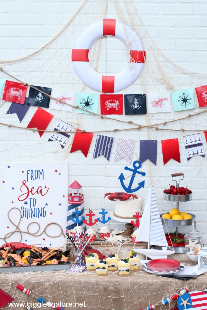 Nautical 4th of july party