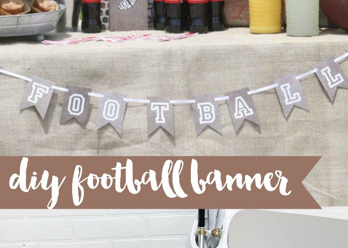 Everyday party magazine diy football banner