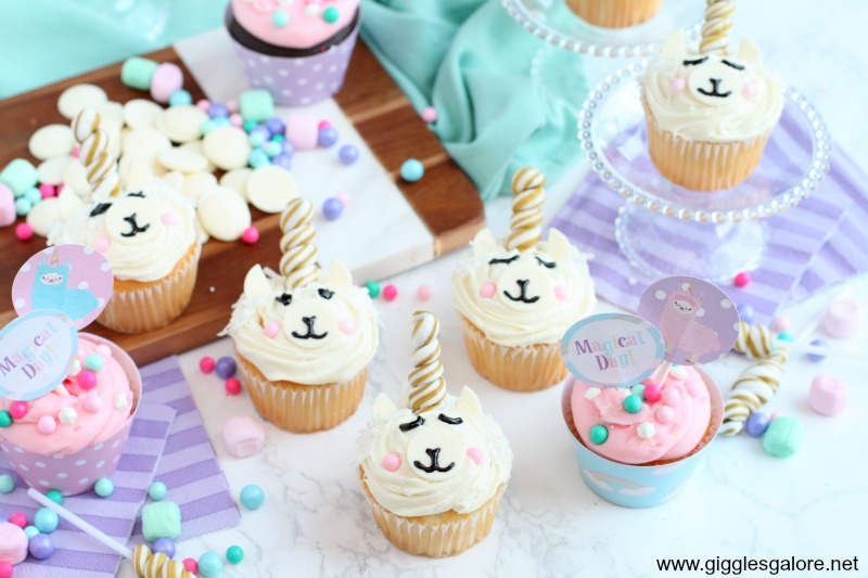 Llamacorn Cupcakes