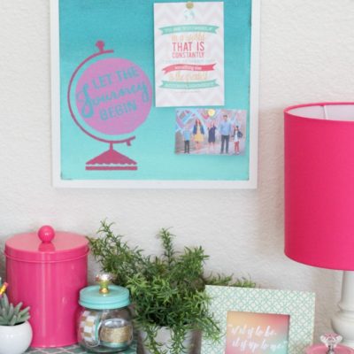 Ombre Painted Corkboard