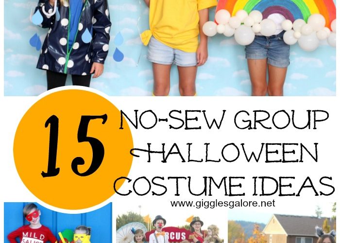 15 no sew group halloween costume ideas