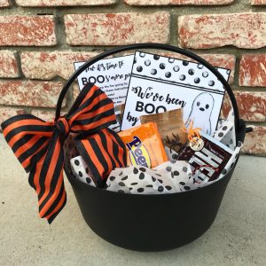 Halloween boo bucket