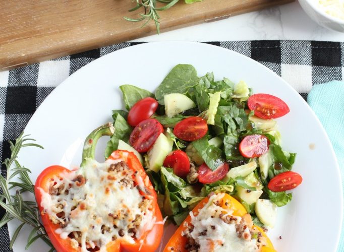 Italian stuffed pepper meal