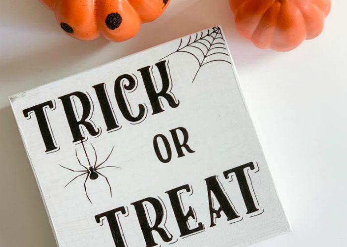 Everyday party magazine diy halloween sign