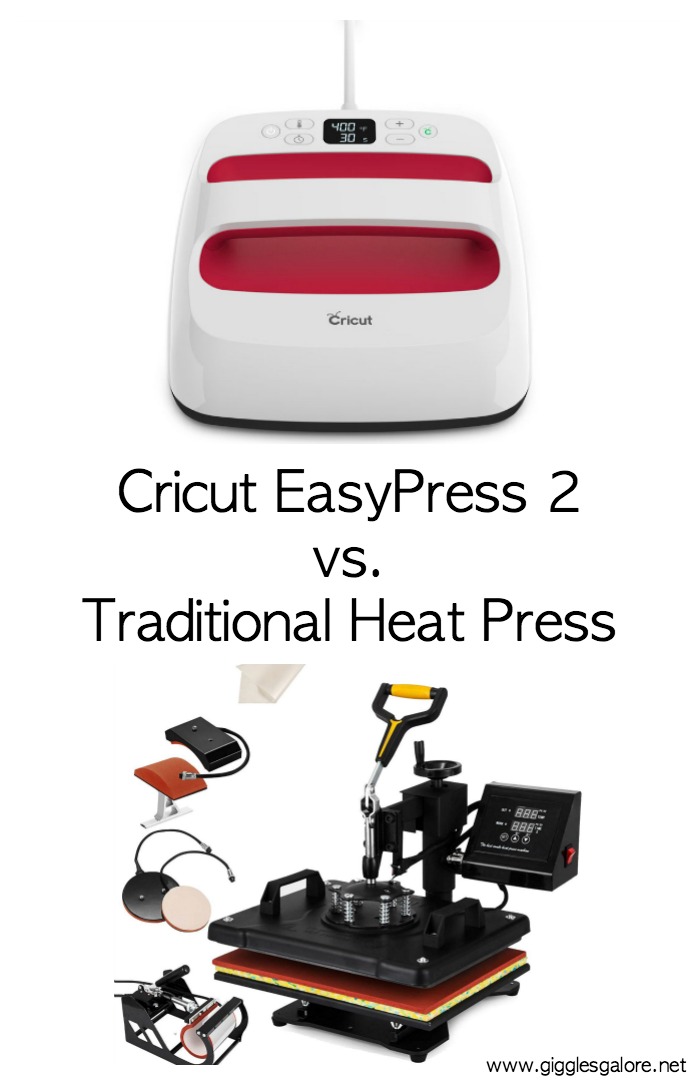 Cricut EasyPress 2 vs. Heat Press - Which Is Better? - Giggles Galore