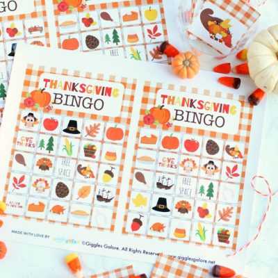 Thanksgiving Bingo Cards Printable