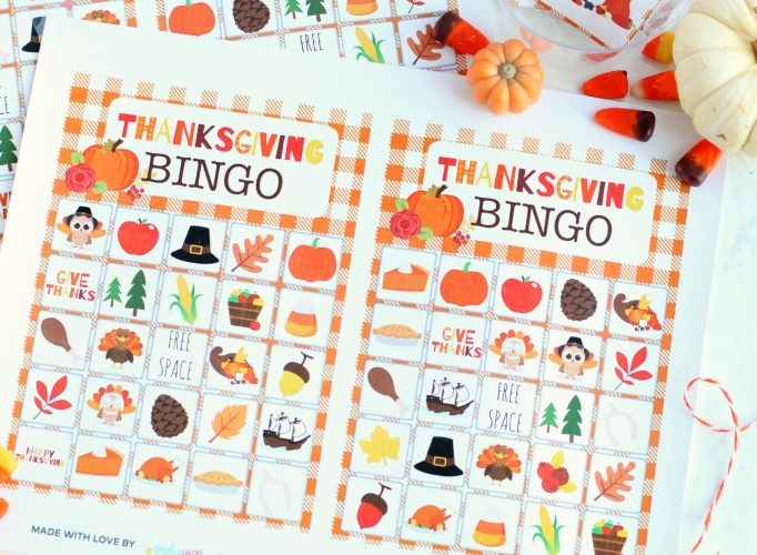 Free thanksgiving printable bingo game