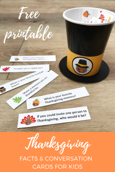 Free Printable Thanksgiving Conversation Cards