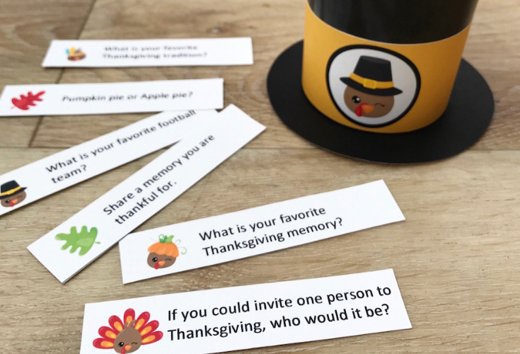 Free Printable Thanksgiving Conversation Cards