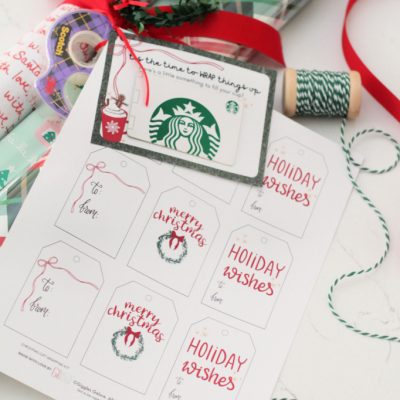 Christmas Gift Wrapping Kit with Printable Gift Tags