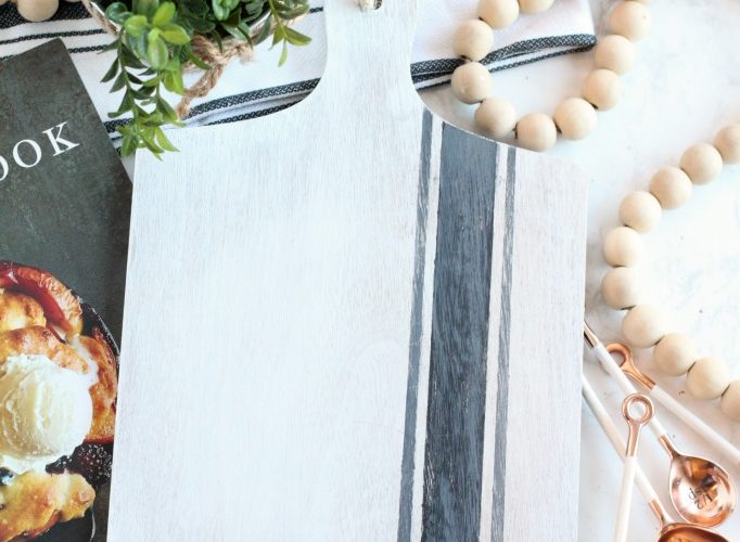 Diy farmhouse painted cookbook stand