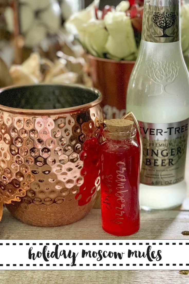 Holiday Cranberry Moscow Mules Giggles Galore