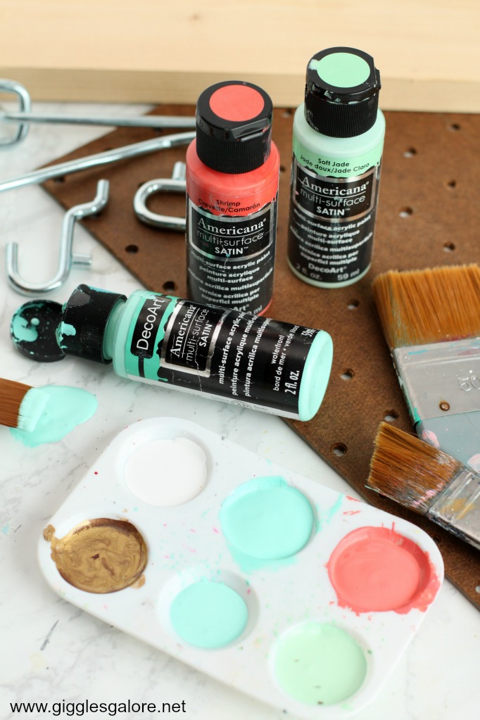 Diy jewelry organizer paint supplies