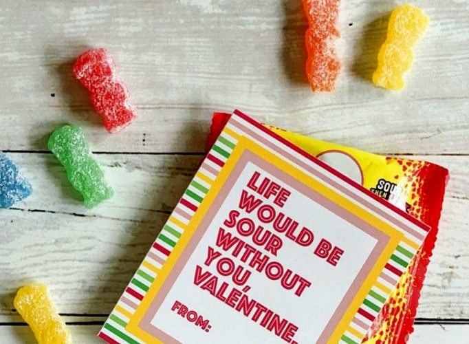 Sour patch kids valentines day treats free printable tags