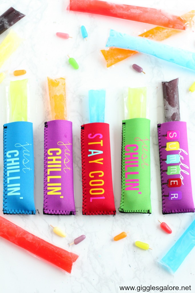 Colorful diy popsicle holders