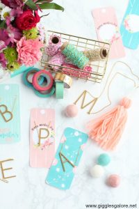Mothers day necklace gift and printable