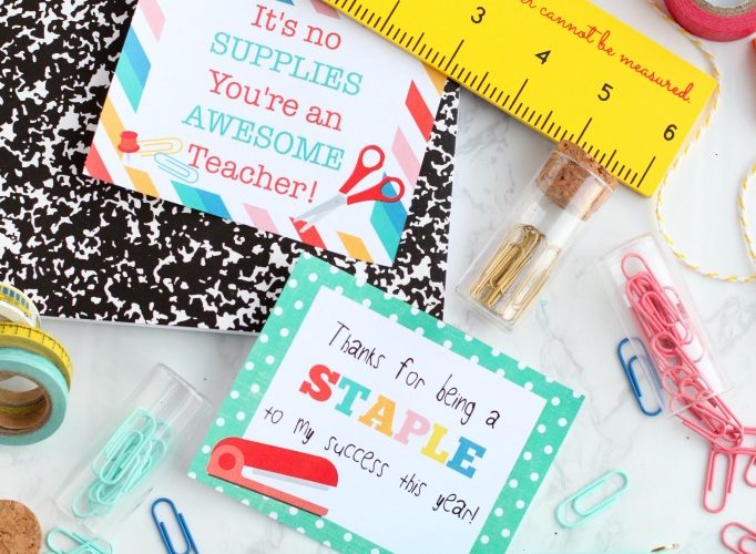 Teacher appreciation supply gift ideas