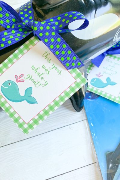 Whale y great end of year printables