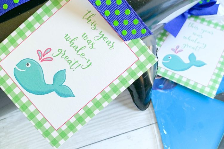 Whale y great end of year printables