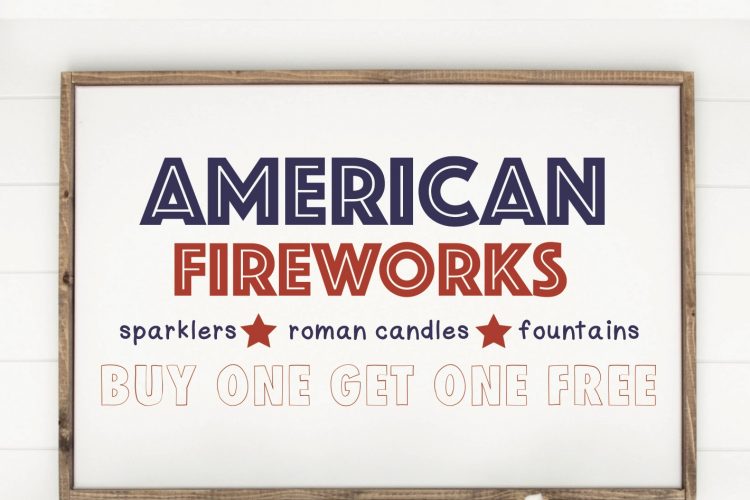 Everyday party magazine american fireworks sign for giggles galore 1 copy