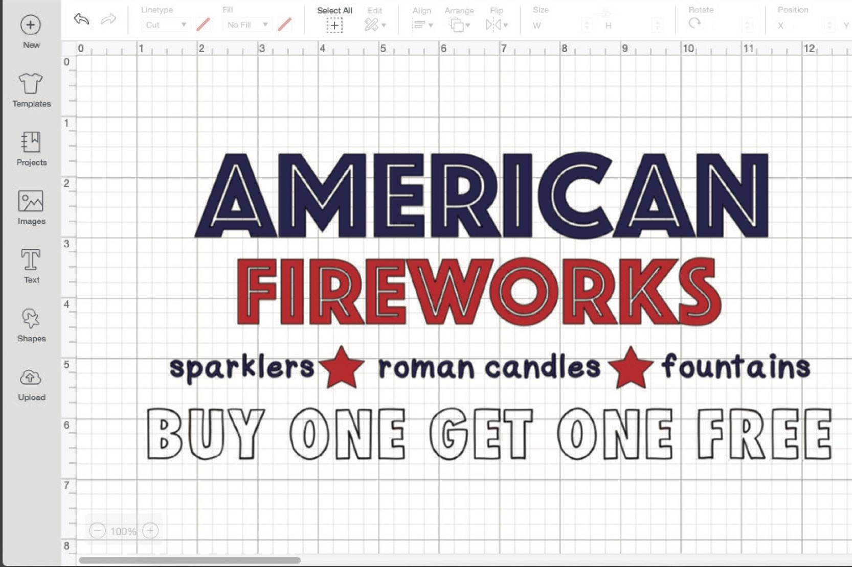 American Fireworks SVG
