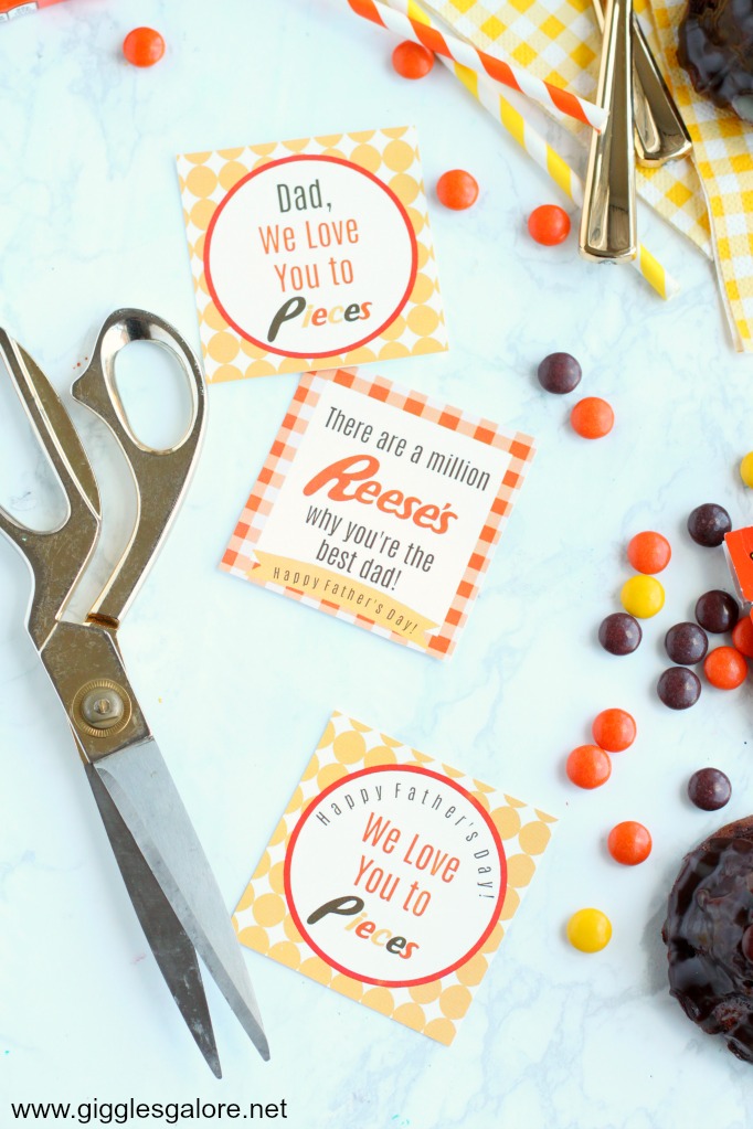Reeses printable fathers day tags step 2