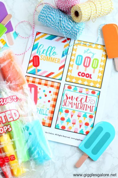 Summer popsicle printables giggles galore