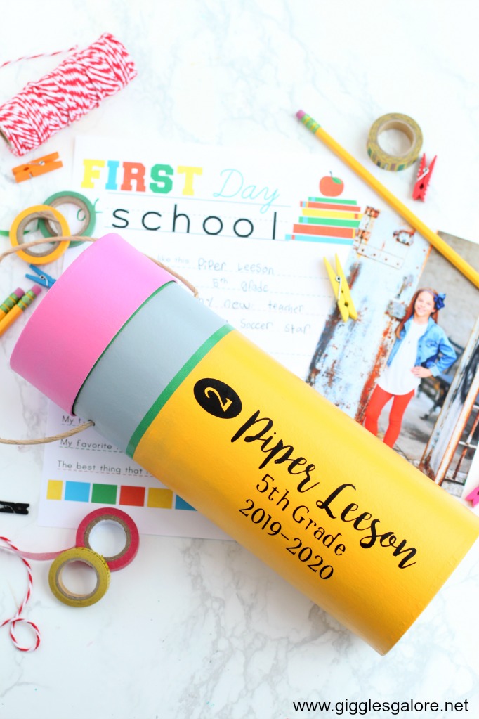 Back to school time capsule