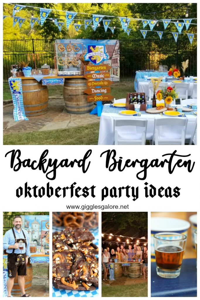 Backyard biergarten oktoberfest party ideas giggles galore