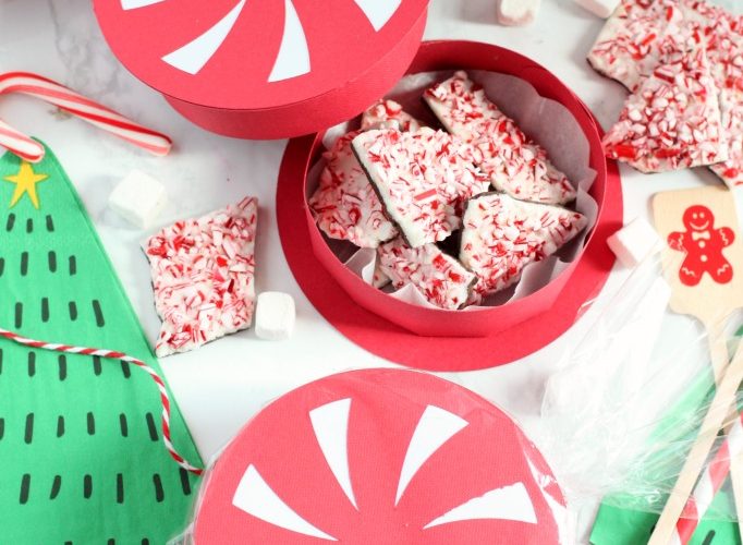 Cricut explore air 2 peppermint favor box